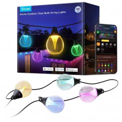 Розумна вулична LED-гірлянда Govee H7025 RGBICW Outdoor String Lights (H7025CB1) Black