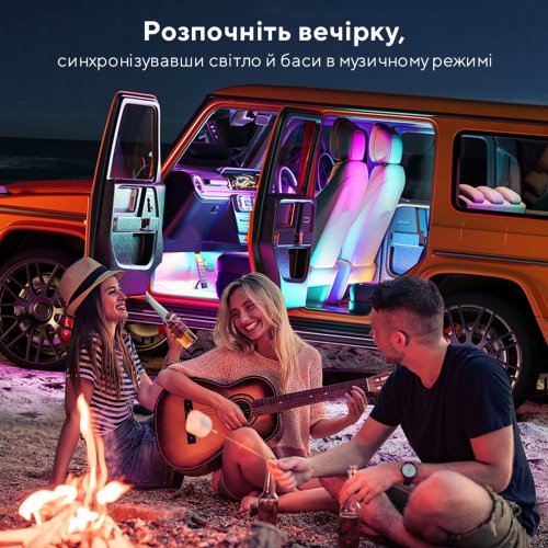 Набір розумного підсвічування для автомобіля Govee H7090 RGBIC Interior Car Lights (H70900D2) купити в Україні: Київ, Львів, Хмельницький, Тернопіль, Івано-Франківськ | Низька ціна, відгуки, характеристики від TELEMART фото