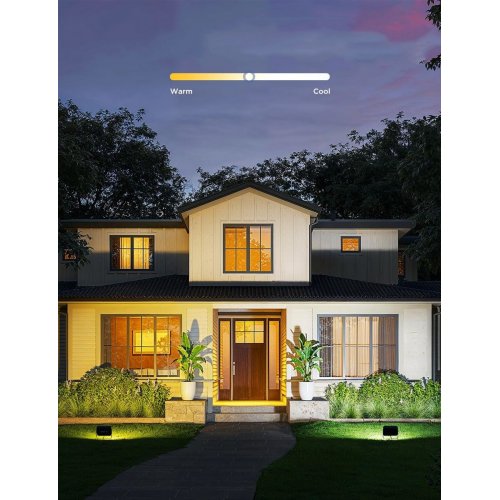 Набір настінних світильників Govee H8057 Outdoor FLood Lights 4 шт. (H8057C11) купити в Україні: Київ, Львів, Хмельницький, Тернопіль, Івано-Франківськ | Низька ціна, відгуки, характеристики від TELEMART фото