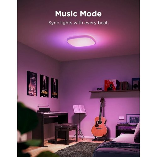 Розумний стельовий світильник Govee H60A4 Smart Square Ceiling Light 30cm (H80A4C01) White купити в Україні: Київ, Львів, Хмельницький, Тернопіль, Івано-Франківськ | Низька ціна, відгуки, характеристики від TELEMART фото