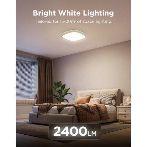 Розумний стельовий світильник Govee H60A4 Smart Square Ceiling Light 30cm (H80A4C01) White купити в Україні: Київ, Львів, Хмельницький, Тернопіль, Івано-Франківськ | Низька ціна, відгуки, характеристики від TELEMART фото