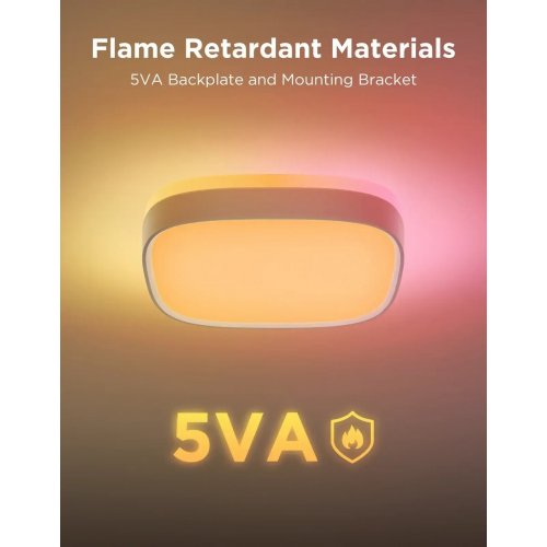 Розумний стельовий світильник Govee H60A4 Smart Square Ceiling Light 30cm (H80A4C01) White купити в Україні: Київ, Львів, Хмельницький, Тернопіль, Івано-Франківськ | Низька ціна, відгуки, характеристики від TELEMART фото