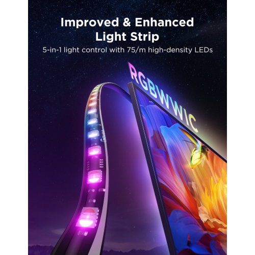 Набір адаптивного підсвічування Govee H66A0 Backlight 3 Pro (R2A80C11) купити в Україні: Київ, Львів, Хмельницький, Тернопіль, Івано-Франківськ | Низька ціна, відгуки, характеристики від TELEMART фото