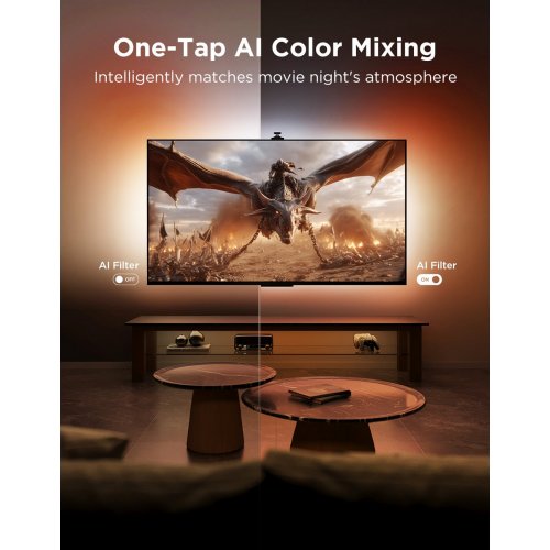 Набір адаптивного підсвічування Govee H66A0 Backlight 3 Pro (R2A80C11) купити в Україні: Київ, Львів, Хмельницький, Тернопіль, Івано-Франківськ | Низька ціна, відгуки, характеристики від TELEMART фото