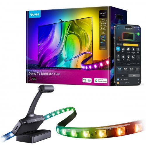 Набір адаптивного підсвічування Govee H66A1 Backlight 3 Pro (R2A81C11) купити в Україні: Київ, Львів, Хмельницький, Тернопіль, Івано-Франківськ | Низька ціна, відгуки, характеристики від TELEMART фото