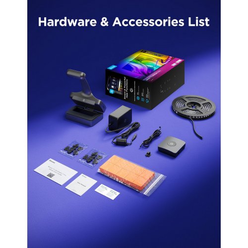 Набір адаптивного підсвічування Govee H66A1 Backlight 3 Pro (R2A81C11) купити в Україні: Київ, Львів, Хмельницький, Тернопіль, Івано-Франківськ | Низька ціна, відгуки, характеристики від TELEMART фото