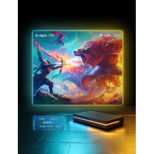 Набір адаптивного підсвічування Govee H8604 Govee AI Sync Box Kit 2 (H8604C12) купити в Україні: Київ, Львів, Хмельницький, Тернопіль, Івано-Франківськ | Низька ціна, відгуки, характеристики від TELEMART фото