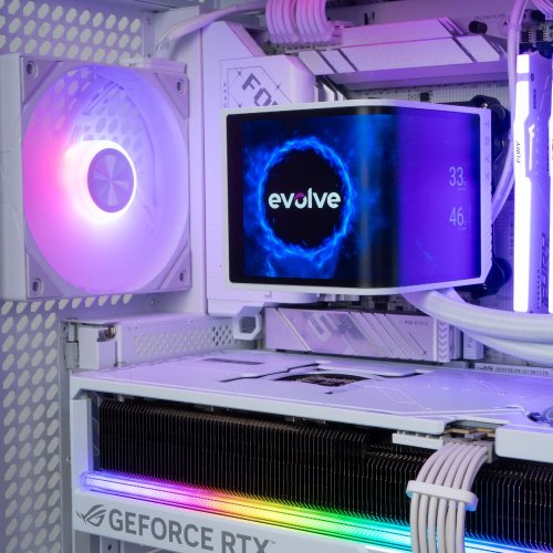 Комп'ютер EVOLVE UltraPart TRYX Pro (EVUP-TXR980X3DN509-D564S2TWH) White купити в Україні: Київ, Львів, Хмельницький, Тернопіль, Івано-Франківськ | Низька ціна, відгуки, характеристики від TELEMART фото