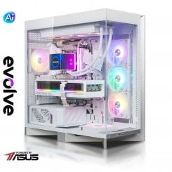 Комп'ютер EVOLVE UltraPart TRYX Pro (EVUP-TXR980X3DN509-D564S2TWH) White / AMD Ryzen 7 9800X3D (4.7–5.2 ГГц), 8 ядер / NVIDIA GeForce RTX 5090 / 64 ГБ (DDR5) / 2048 ГБ (SSD)