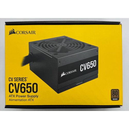 Блок живлення Corsair CV650 650W (CP-9020236-EU) (Відновлено продавцем, 872789) купити в Україні: Київ, Львів, Хмельницький, Тернопіль, Івано-Франківськ | Перевірка сумісності, низька ціна, відгуки, характеристики від TELEMART фото