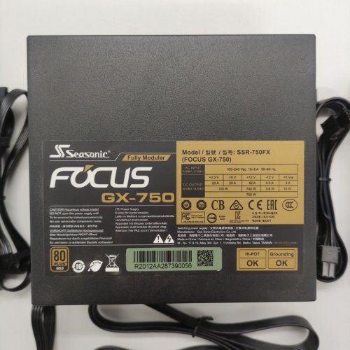 Блок питания Seasonic Focus GX-750W Gold (SSR-750FX) (Восстановлено продавцом, 872974) купить в Украине: Киев, Днепр, Харьков, Одесса  | Проверка совместимости, низкая цена, отзывы, характеристики от TELEMART фото