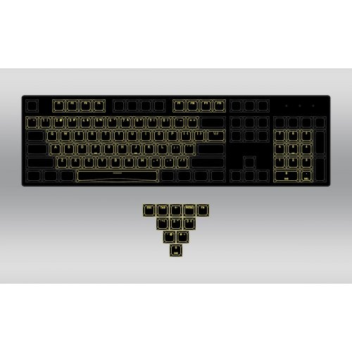 Комплект кейкапів HATOR Set of PBT Keycaps A-Part OMA Profile US (HTS501) Black купити в Україні: Київ, Львів, Хмельницький, Тернопіль, Івано-Франківськ | Низька ціна, відгуки, характеристики від TELEMART фото