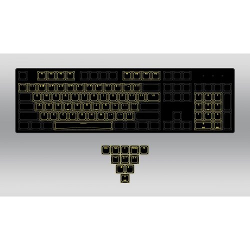 Комплект кейкапів HATOR Set of PBT Keycaps A-Part OMA Profile US (HTS511) White купити в Україні: Київ, Львів, Хмельницький, Тернопіль, Івано-Франківськ | Низька ціна, відгуки, характеристики від TELEMART фото