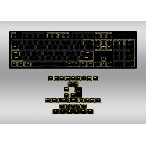 Комплект кейкапів HATOR Set of PBT Keycaps B-Part OMA Profile (HTS503) Black купити в Україні: Київ, Львів, Хмельницький, Тернопіль, Івано-Франківськ | Низька ціна, відгуки, характеристики від TELEMART фото