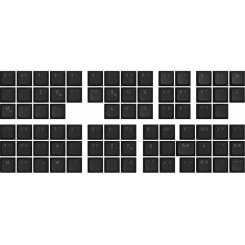 Комплект кейкапів HATOR Set of PBT Keycaps OMA Profile UK/EU (HTS502) Black