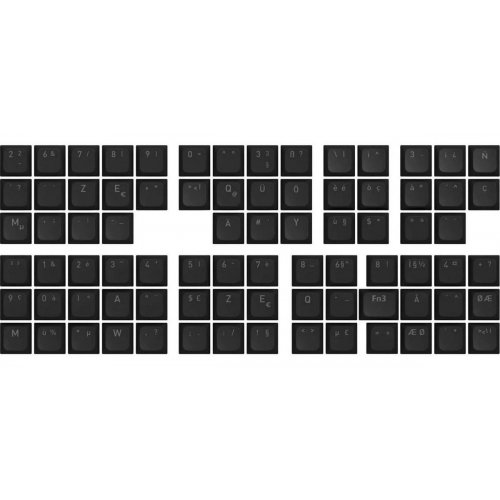 Комплект кейкапів HATOR Set of PBT Keycaps OMA Profile UK/EU (HTS502) Black купити в Україні: Київ, Львів, Хмельницький, Тернопіль, Івано-Франківськ | Низька ціна, відгуки, характеристики від TELEMART фото