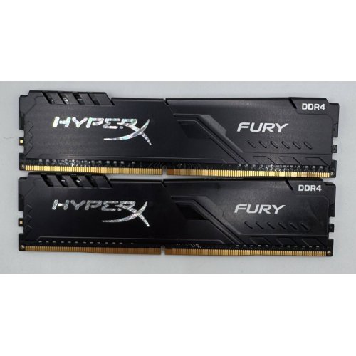 Озу HyperX DDR4 16GB (2x8GB) 3200Mhz Fury Black (HX432C16FB3K2/16) (Восстановлено продавцом, 872998) купить в Украине: Киев, Днепр, Харьков, Одесса  | Проверка совместимости, низкая цена, отзывы, характеристики от TELEMART фото
