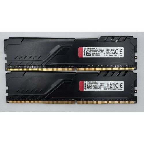 Озу Kingston DDR4 16GB (2x8GB) 3200Mhz FURY Beast Black (KF432C16BBK2/16) (Восстановлено продавцом, 873007) купить в Украине: Киев, Днепр, Харьков, Одесса  | Проверка совместимости, низкая цена, отзывы, характеристики от TELEMART фото
