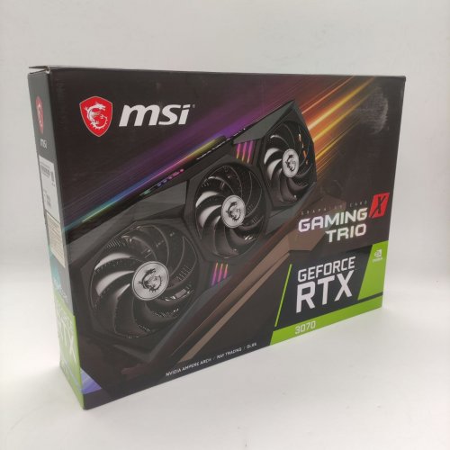 Видеокарта MSI GeForce RTX 3070 GAMING X TRIO 8192MB (RTX 3070 GAMING X TRIO) (Восстановлено продавцом, 873033) купить в Украине: Киев, Днепр, Харьков, Одесса  | Проверка совместимости, низкая цена, отзывы, характеристики от TELEMART фото