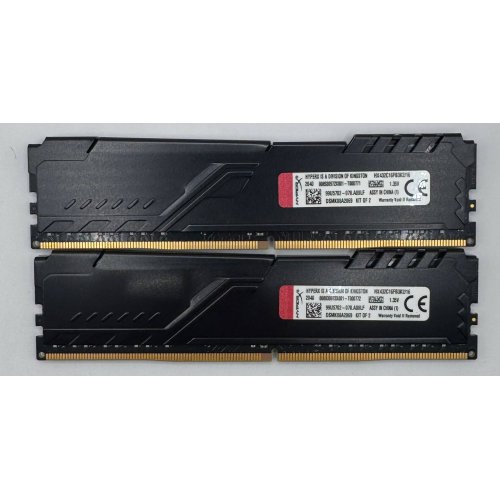 Озу HyperX DDR4 16GB (2x8GB) 3200Mhz Fury Black (HX432C16FB3K2/16) (Восстановлено продавцом, 873171) купить в Украине: Киев, Днепр, Харьков, Одесса  | Проверка совместимости, низкая цена, отзывы, характеристики от TELEMART фото