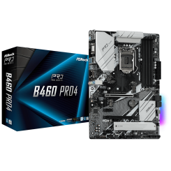 Материнская плата AsRock B460 Pro4 (s1200, Intel B460) (Восстановлено продавцом, 873252)