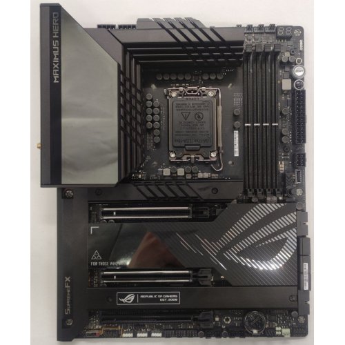 Материнская плата Asus ROG MAXIMUS Z790 HERO (s1700, Intel Z790) (Восстановлено продавцом, 873259) купить в Украине: Киев, Днепр, Харьков, Одесса  | Проверка совместимости, низкая цена, отзывы, характеристики от TELEMART фото