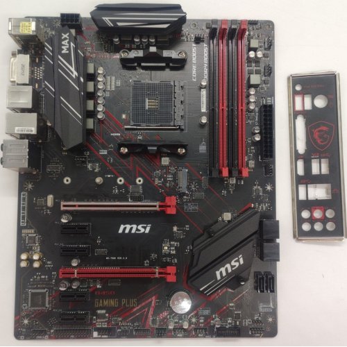 Материнская плата MSI B450 GAMING PLUS (sAM4, AMD B450) (Восстановлено продавцом, 873260) купить в Украине: Киев, Днепр, Харьков, Одесса  | Проверка совместимости, низкая цена, отзывы, характеристики от TELEMART фото