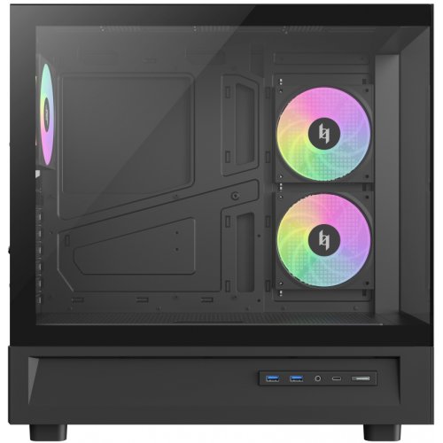 Корпус GAMEMAX NEX C51 Tempered Glass без БЖ Black купити в Україні: Київ, Львів, Хмельницький, Тернопіль, Івано-Франківськ | Перевірка сумісності, низька ціна, відгуки, характеристики від TELEMART фото