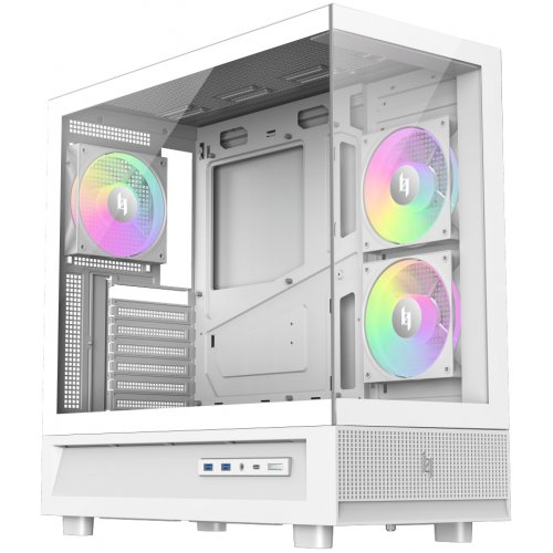 Корпус GAMEMAX NEX C51 Tempered Glass без БЖ White купити в Україні: Київ, Львів, Хмельницький, Тернопіль, Івано-Франківськ | Перевірка сумісності, низька ціна, відгуки, характеристики від TELEMART фото