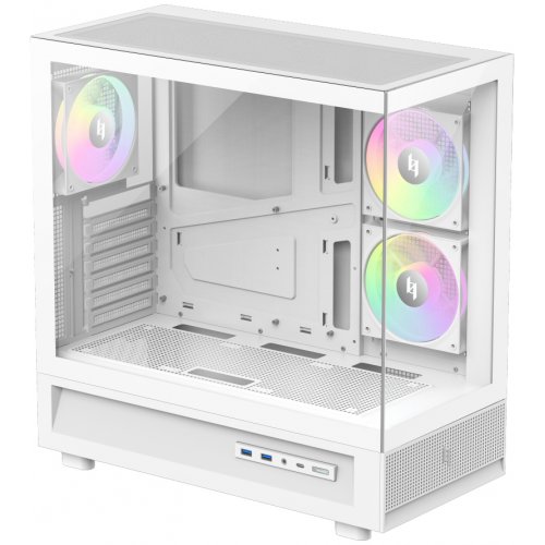 Корпус GAMEMAX NEX C51 Tempered Glass без БЖ White купити в Україні: Київ, Львів, Хмельницький, Тернопіль, Івано-Франківськ | Перевірка сумісності, низька ціна, відгуки, характеристики від TELEMART фото
