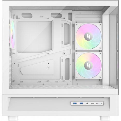 Корпус GAMEMAX NEX C51 Tempered Glass без БЖ White купити в Україні: Київ, Львів, Хмельницький, Тернопіль, Івано-Франківськ | Перевірка сумісності, низька ціна, відгуки, характеристики від TELEMART фото
