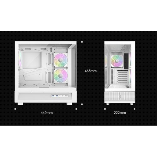 Корпус GAMEMAX NEX C51 Tempered Glass без БЖ White купити в Україні: Київ, Львів, Хмельницький, Тернопіль, Івано-Франківськ | Перевірка сумісності, низька ціна, відгуки, характеристики від TELEMART фото