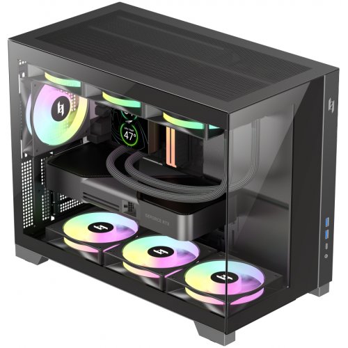 Корпус GAMEMAX NEX C33 Tempered Glass без БЖ Black купити в Україні: Київ, Львів, Хмельницький, Тернопіль, Івано-Франківськ | Перевірка сумісності, низька ціна, відгуки, характеристики від TELEMART фото