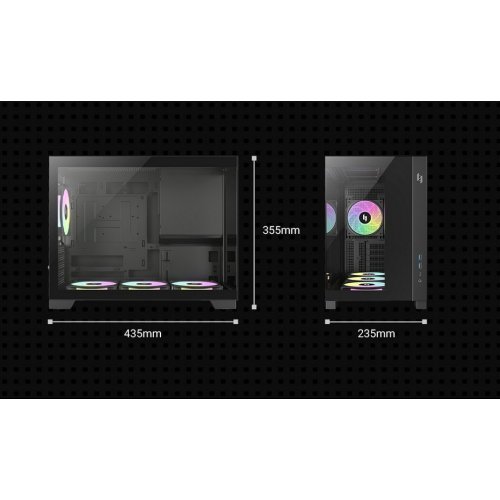 Корпус GAMEMAX NEX C33 Tempered Glass без БЖ Black купити в Україні: Київ, Львів, Хмельницький, Тернопіль, Івано-Франківськ | Перевірка сумісності, низька ціна, відгуки, характеристики від TELEMART фото