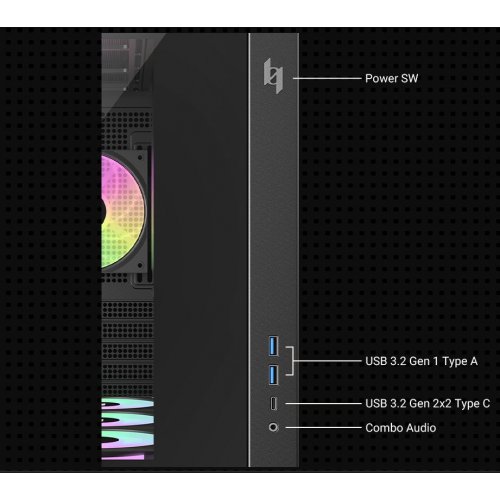 Корпус GAMEMAX NEX C33 Tempered Glass без БЖ Black купити в Україні: Київ, Львів, Хмельницький, Тернопіль, Івано-Франківськ | Перевірка сумісності, низька ціна, відгуки, характеристики від TELEMART фото