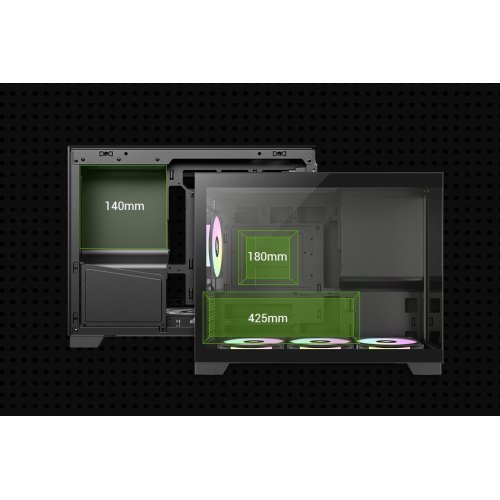 Корпус GAMEMAX NEX C33 Tempered Glass без БЖ Black купити в Україні: Київ, Львів, Хмельницький, Тернопіль, Івано-Франківськ | Перевірка сумісності, низька ціна, відгуки, характеристики від TELEMART фото