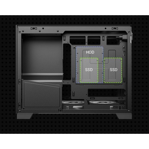 Корпус GAMEMAX NEX C33 Tempered Glass без БЖ Black купити в Україні: Київ, Львів, Хмельницький, Тернопіль, Івано-Франківськ | Перевірка сумісності, низька ціна, відгуки, характеристики від TELEMART фото