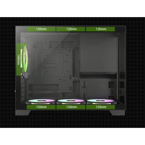 Корпус GAMEMAX NEX C33 Tempered Glass без БЖ Black купити в Україні: Київ, Львів, Хмельницький, Тернопіль, Івано-Франківськ | Перевірка сумісності, низька ціна, відгуки, характеристики від TELEMART фото