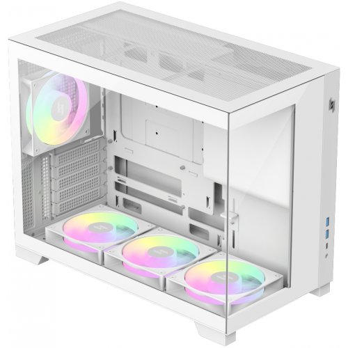 Корпус GAMEMAX NEX C33 Tempered Glass без БЖ White купити в Україні: Київ, Львів, Хмельницький, Тернопіль, Івано-Франківськ | Перевірка сумісності, низька ціна, відгуки, характеристики від TELEMART фото