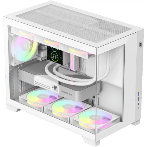 Корпус GAMEMAX NEX C33 Tempered Glass без БЖ White купити в Україні: Київ, Львів, Хмельницький, Тернопіль, Івано-Франківськ | Перевірка сумісності, низька ціна, відгуки, характеристики від TELEMART фото