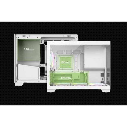 Корпус GAMEMAX NEX C33 Tempered Glass без БЖ White купити в Україні: Київ, Львів, Хмельницький, Тернопіль, Івано-Франківськ | Перевірка сумісності, низька ціна, відгуки, характеристики від TELEMART фото