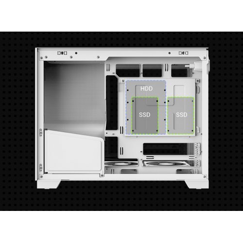 Корпус GAMEMAX NEX C33 Tempered Glass без БЖ White купити в Україні: Київ, Львів, Хмельницький, Тернопіль, Івано-Франківськ | Перевірка сумісності, низька ціна, відгуки, характеристики від TELEMART фото