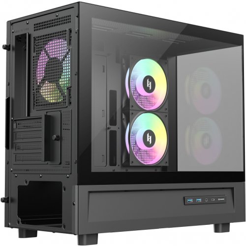 Корпус GAMEMAX NEX C31 Tempered Glass без БЖ Black купити в Україні: Київ, Львів, Хмельницький, Тернопіль, Івано-Франківськ | Перевірка сумісності, низька ціна, відгуки, характеристики від TELEMART фото