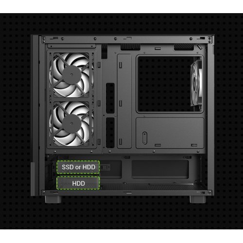 Корпус GAMEMAX NEX C31 Tempered Glass без БЖ Black купити в Україні: Київ, Львів, Хмельницький, Тернопіль, Івано-Франківськ | Перевірка сумісності, низька ціна, відгуки, характеристики від TELEMART фото