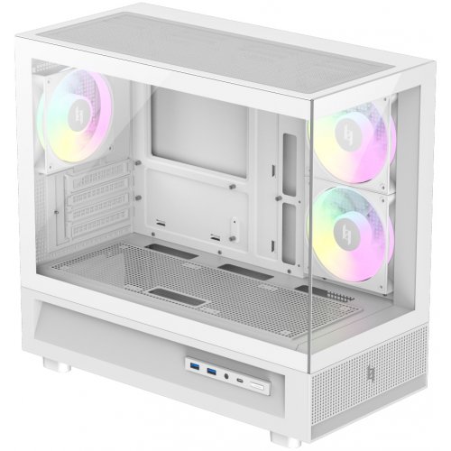 Корпус GAMEMAX NEX C31 Tempered Glass без БЖ White купити в Україні: Київ, Львів, Хмельницький, Тернопіль, Івано-Франківськ | Перевірка сумісності, низька ціна, відгуки, характеристики від TELEMART фото