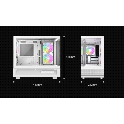 Корпус GAMEMAX NEX C31 Tempered Glass без БЖ White купити в Україні: Київ, Львів, Хмельницький, Тернопіль, Івано-Франківськ | Перевірка сумісності, низька ціна, відгуки, характеристики від TELEMART фото