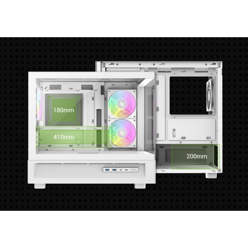 Корпус GAMEMAX NEX C31 Tempered Glass без БЖ White купити в Україні: Київ, Львів, Хмельницький, Тернопіль, Івано-Франківськ | Перевірка сумісності, низька ціна, відгуки, характеристики від TELEMART фото