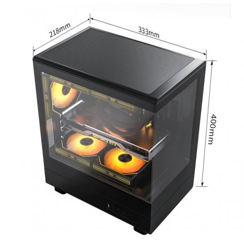 Корпус DarkFlash DB330M без БП Black купить в Украине: Киев, Днепр, Харьков, Одесса  | Проверка совместимости, низкая цена, отзывы, характеристики от TELEMART фото