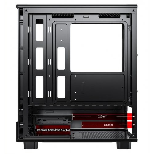 Корпус DarkFlash DB330M без БП Black купить в Украине: Киев, Днепр, Харьков, Одесса  | Проверка совместимости, низкая цена, отзывы, характеристики от TELEMART фото