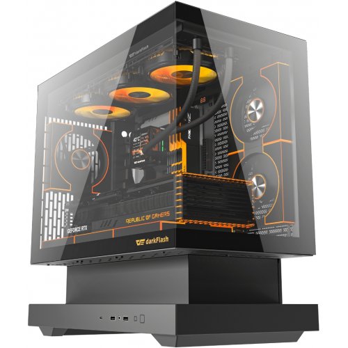 Корпус DarkFlash Floatron F1 без БП Black купить в Украине: Киев, Днепр, Харьков, Одесса  | Проверка совместимости, низкая цена, отзывы, характеристики от TELEMART фото